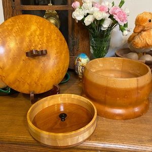 VTG- Handmade Birdseye maple trinket box